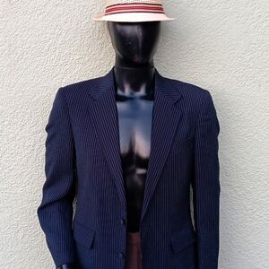 SEARS & ROEBUCK MEN'S VINTAGE CLASSIC COLLECTION PIN-STIPED PERMA PRESS BLAZER